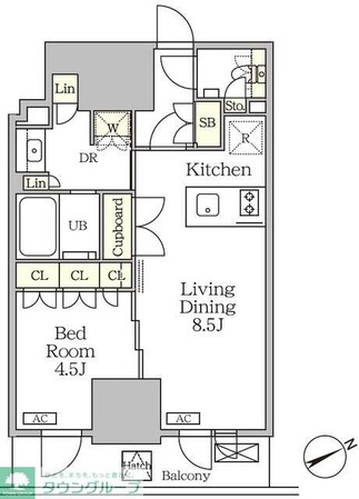 ザ・パークハビオ大森山王の物件間取画像